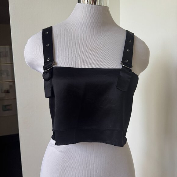 NONchalant Label Freya Crop Top in Black Non Chalant Size Small - Picture 5 of 14
